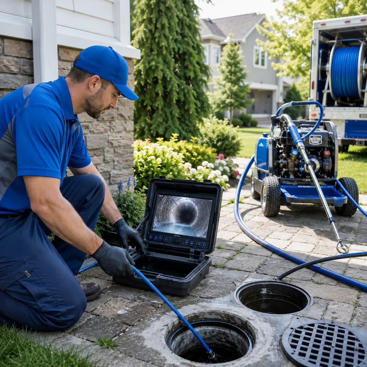 Outdoor drain cleaning professionals serving Cornell, MI