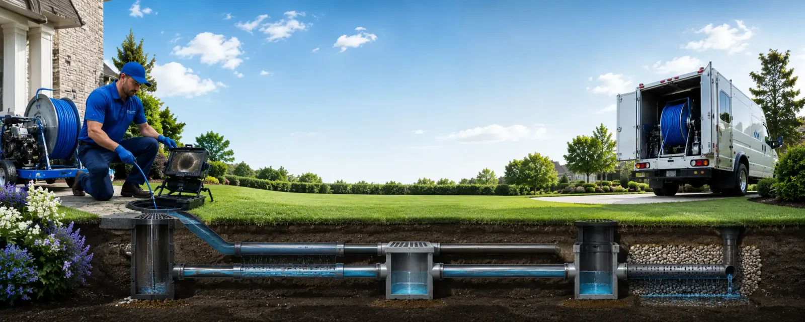 Outdoor drain cleaning information for Cornell, MI
